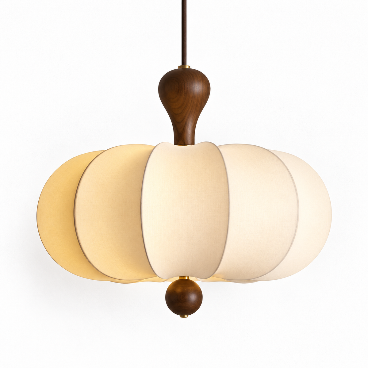 Suspension Luminaire Tissu Design 40cm - Ampoule Incluse | ANNA