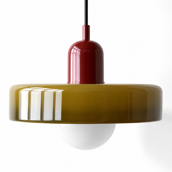 Suspension Luminaire Verre Design 25cm - Ampoule Incluse | MIRA