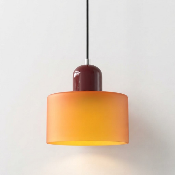 Suspension Luminaire Design Verre 15cm - Ampoule Incluse | LUNA
