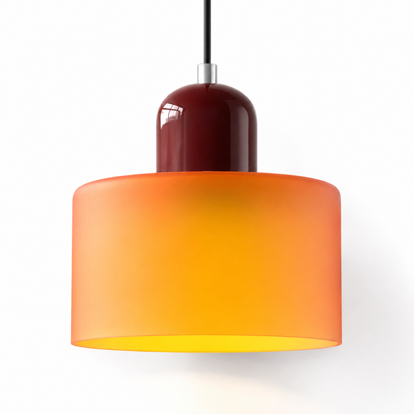 Suspension Luminaire Design Verre 15cm - Ampoule Incluse | LUNA