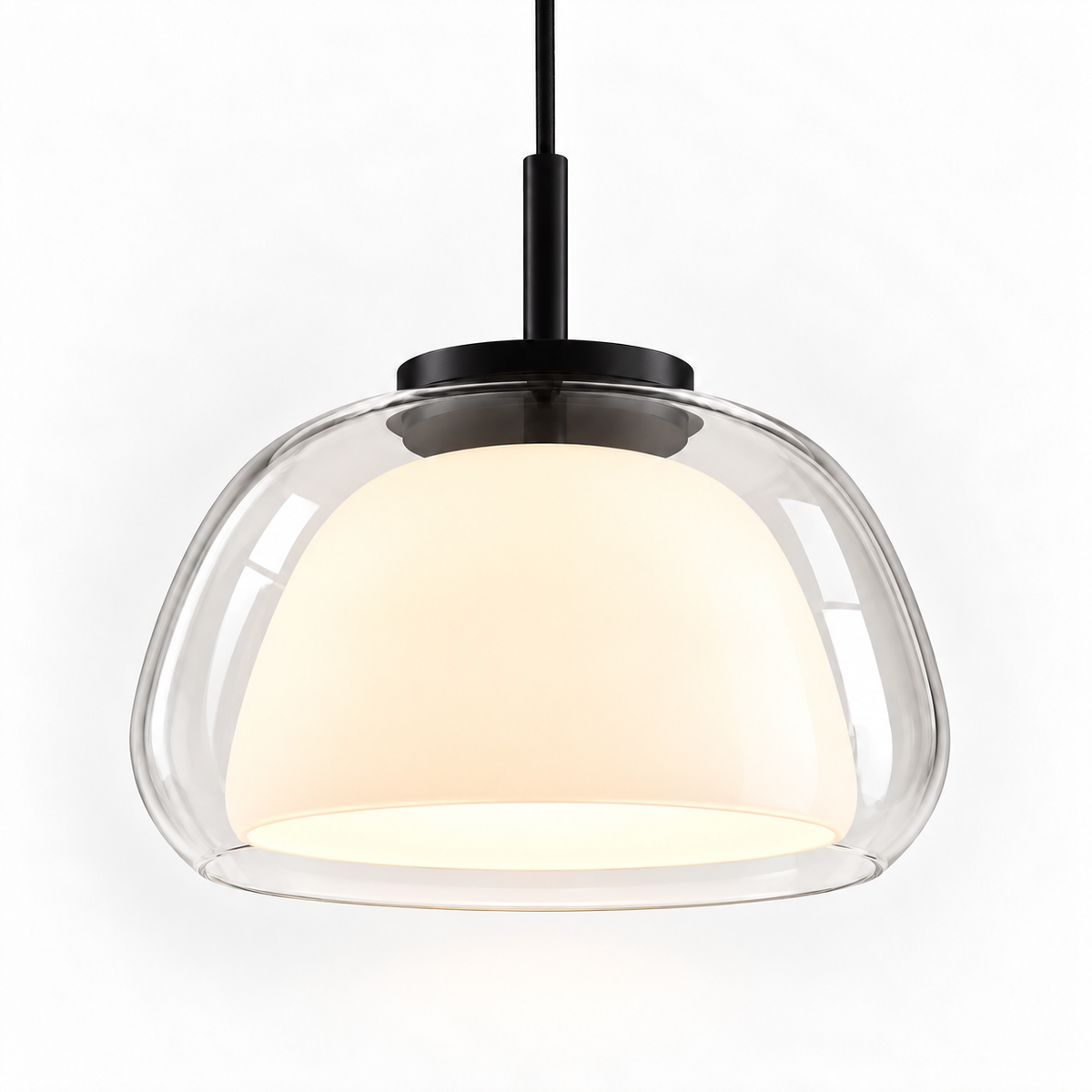 Suspension Luminaire Design Verre - Ampoule Incluse | NINA